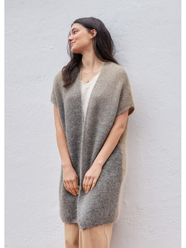 Lana Grossa CARDIGAN Cool Wool Lace hand-dyed, Cool Wool Lace & Silkhair - Stickmönster (SE)