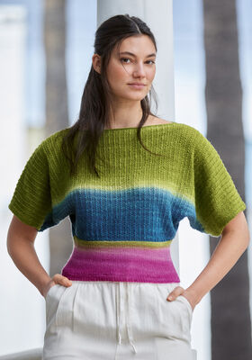 PULLOVER Cool Wool Lace Hand-dyed - Stickmönster (SE) från Lana Grossa