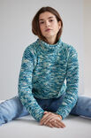 Lana Grossa PULLOVER Cool Wool hand-dyed - Stickmönster (SE)