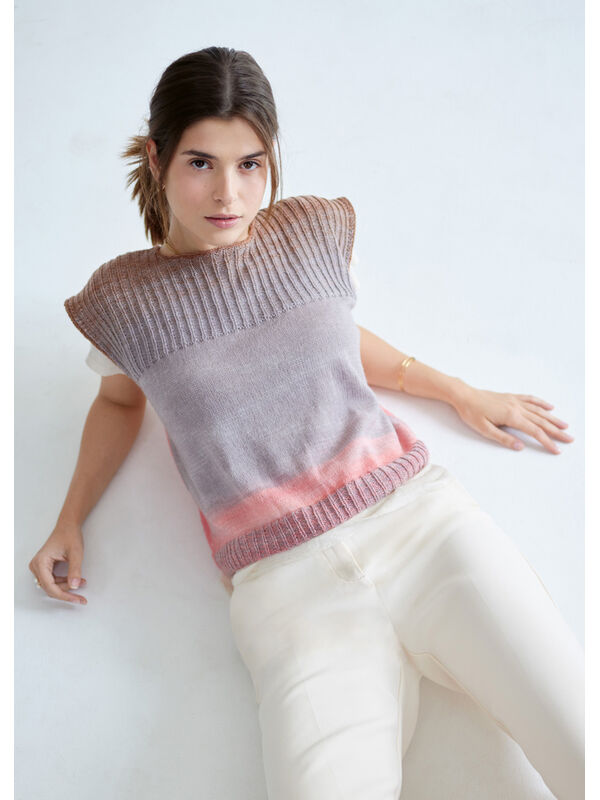 Lana Grossa SLIPOVER Cool Wool Lace hand-dyed - Stickmönster (SE)