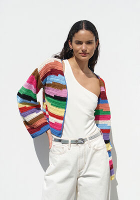 VIRKAD CARDIGAN Cotone & Elastico - Virkmönster (DK) från Lana Grossa