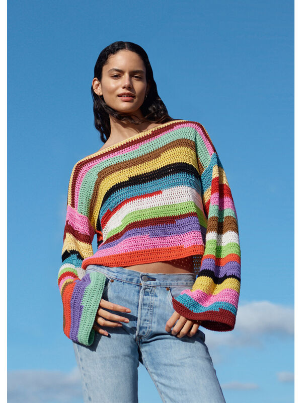 Lana Grossa VIRKAD PULLOVER Cotone & Elastico - Virkmönster (DK)