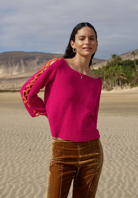 VIRKAD PULLOVER Elastico - Virkmönster (DK) från Lana Grossa
