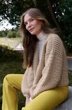 Lana Grossa KORT JACKA Cool Merino Big - Virkmönster (NO)