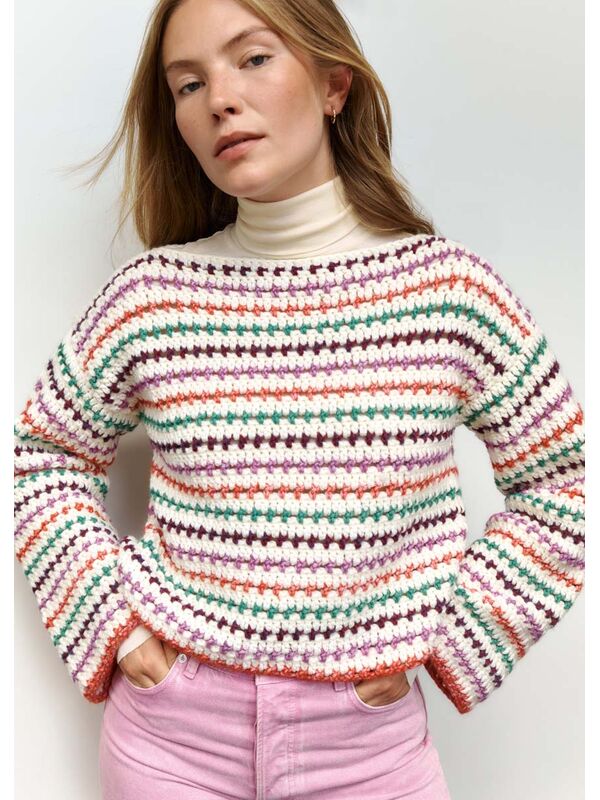 Lana Grossa PULLOVER Cool Merino Big & Twinny - Virkmönster (NO)