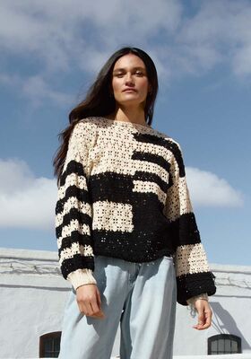 VIRKAD PULLOVER Setapura - Virkmönster (NO) från Lana Grossa