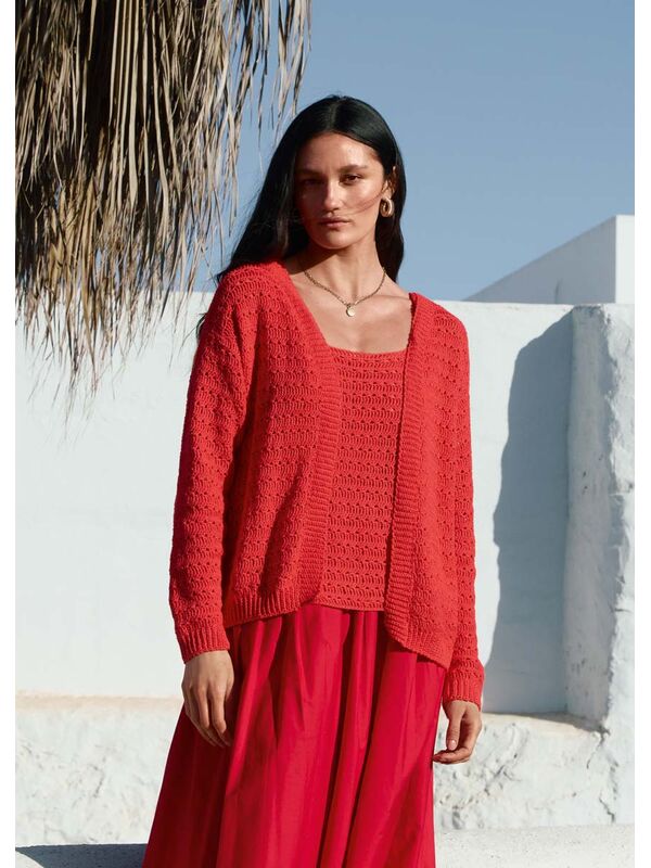 Lana Grossa VIRKAD CARDIGAN Summer Cashmere - Virkmönster (NO)