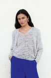 Lana Grossa VIRKAD CARDIGAN Maglia - Virkmönster (SE)