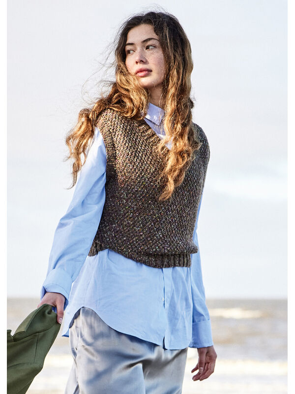 Lana Grossa SLIPOVER Cool Merino Print - Stickmönster (DK)