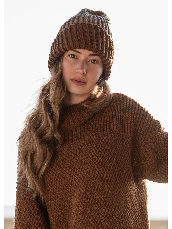 Lana Grossa VÄNDBAR MÖSSA Cool Merino- Stickmönster (DK)