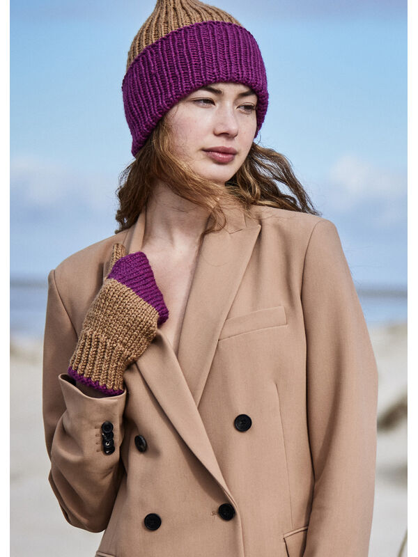 Lana Grossa VÄNDBAR MÖSSA Cool Merino - Stickmönster (DK)