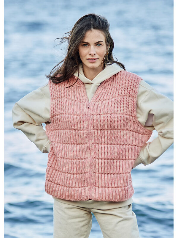Lana Grossa VÄST Cool Merino Big - Stickmönster (DK)