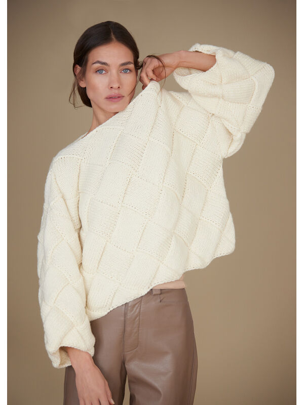 Lana Grossa ENTRELAC-PULLOVER Cool Merino Big - Stickmönster (SE)