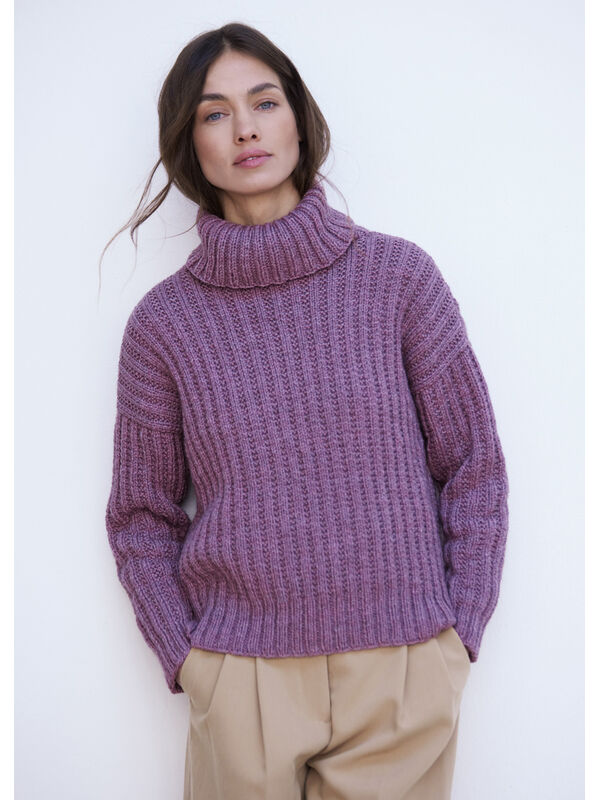 Lana Grossa RULLKRAGE-PULLOVER New Classic - Stickmönster (NO)
