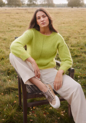 PULLOVER Ecopuno & Silkhair - Stickmönster (SE) från Lana Grossa