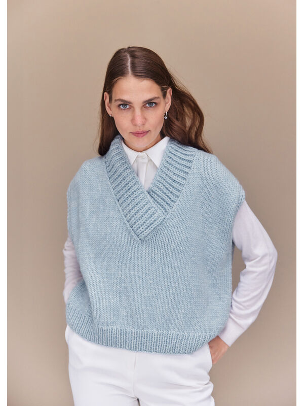 Lana Grossa SLIPOVER Cool Merino Big - Stickmönster (SE)