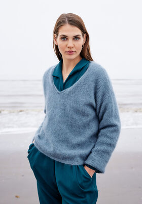 PULLOVER Silkhair - Stickmönster (DK) från Lana Grossa