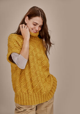 SLIPOVER Cool Merino Big - Stickmönster (DK) från Lana Grossa