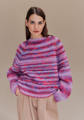 PULLOVER TOPDOWN Picasso - Stickmönster (DK) från Lana Grossa
