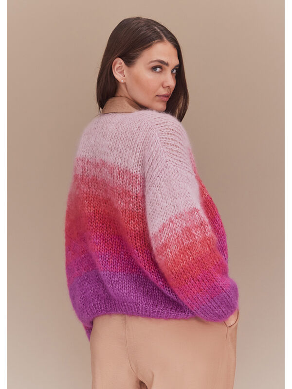 Lana Grossa KORT CARDIGAN Silkhair - Stickmönster (DK)