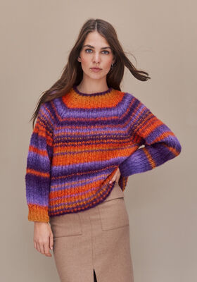TOPDOWN-PULLOVER Gigante - Stickmönster (DK) från Lana Grossa