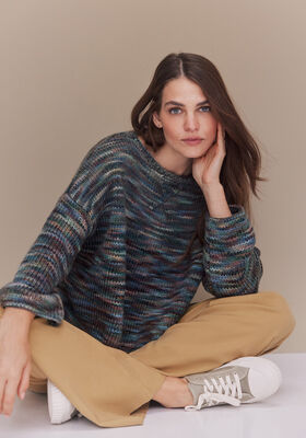 PULLOVER Cool Merino Big Color - Stickmönster (DK) från Lana Grossa