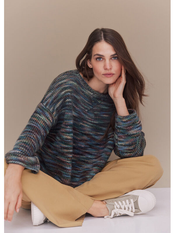 Lana Grossa PULLOVER Cool Merino Big Color - Stickmönster (DK)