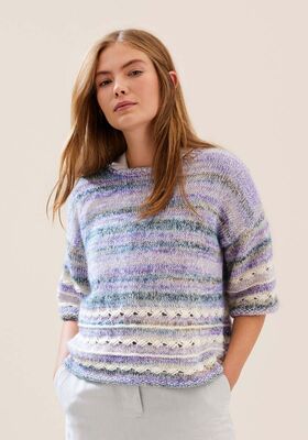 PULLOVER Ecopuno, Cottonhair & Summer Softness - Stickmönster (DK) från Lana Grossa