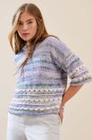 Lana Grossa PULLOVER Ecopuno, Cottonhair & Summer Softness - Stickmönster (DK)