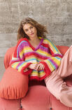 Lana Grossa V-PULLOVER MED RÄNDER Basta, Bottoni & Summer Softness
