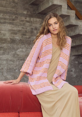 KIMONO-JACKA Summer Softness & Popcorn från Lana Grossa