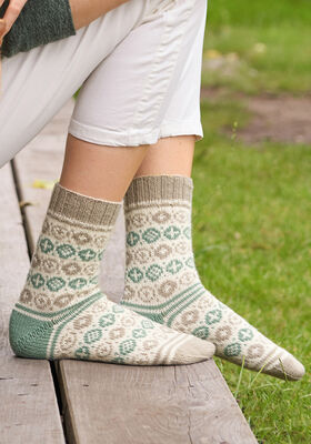 SOCKOR Meilenweit 50g Cashmere - Stickmönster (SE) från Lana Grossa