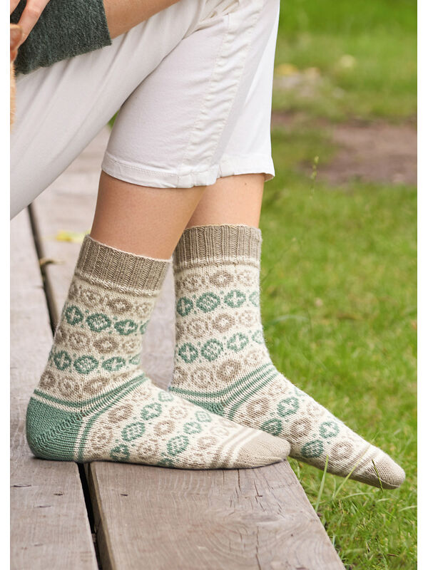 Lana Grossa SOCKOR Meilenweit 50g Cashmere - Stickmönster (SE)