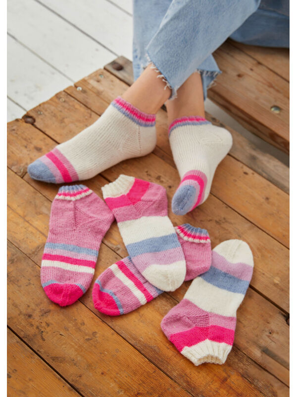 Lana Grossa SNEAKER SOCKOR Meilenweit 50g - Stickmönster (SE)
