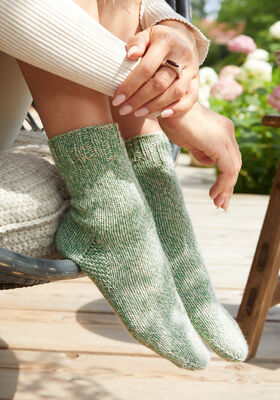 SOCKOR Meilenweit 6-fach 150g Mouliné - Stickmönster (SE) från Lana Grossa