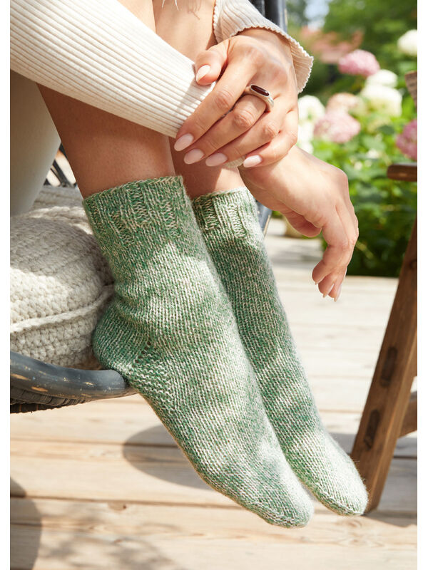 Lana Grossa SOCKOR Meilenweit 6-fach 150g Mouliné - Stickmönster (SE)