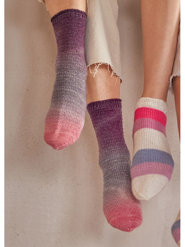 Lana Grossa SOCKOR Meilenweit 50g Merino hand-dyed - Stickmönster (SE)