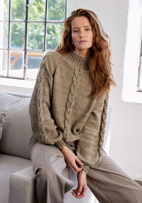 TOP-DOWN-PULLOVER HANNAH I Cool Wool Big Vintage  från Lana Grossa
