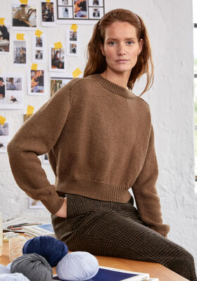 PULLOVER IDA III Cool Wool Big Mélange från Lana Grossa