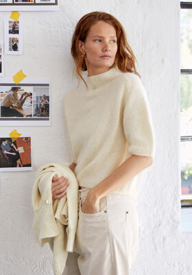 SHIRT HEDDA I Cool Wool Lace & Silkhair från Lana Grossa