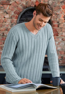 PULLOVER (Man) Cool Wool Big - Stickmönster (SE) från Lana Grossa