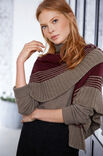 Lana Grossa TREKANTSSJAL Cool Wool Big Melange - Stickmönster (SE)
