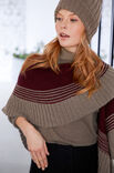 Lana Grossa TREKANTSSJAL Cool Wool Big Melange - Stickmönster (SE)