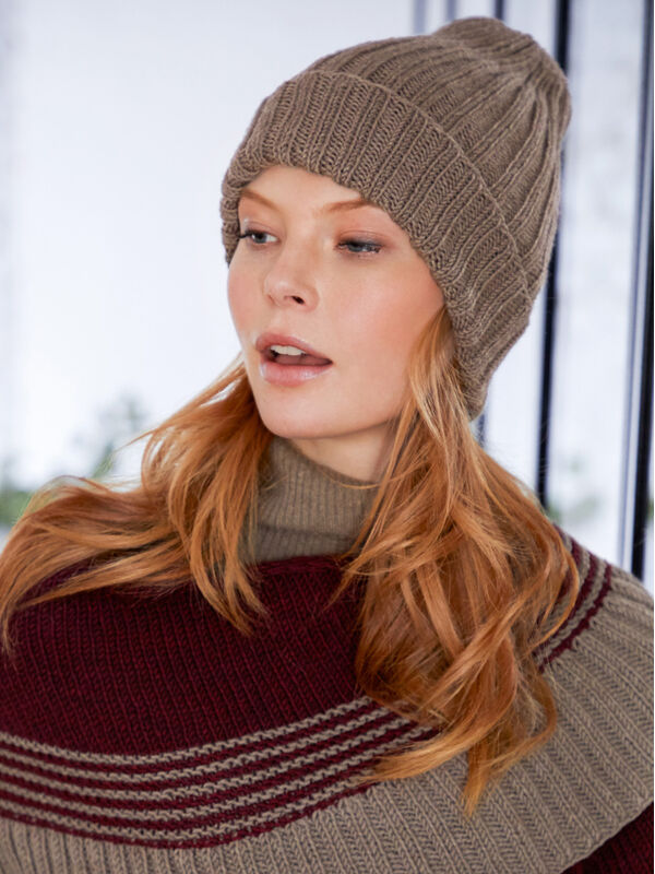 Lana Grossa RIBBSTICKAD MÖSSA Cool Wool Big Melange - Stickmönster (SE)