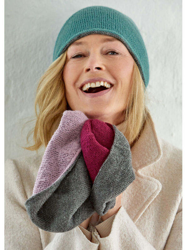 Lana Grossa VÄNDBAR MÖSSA Cool Wool Lace - Stickmönster (DK)