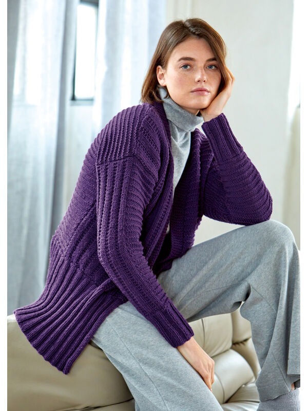 Lana Grossa CARDIGAN Bingo Mélange (GOTS) - Stickmönster (DK)