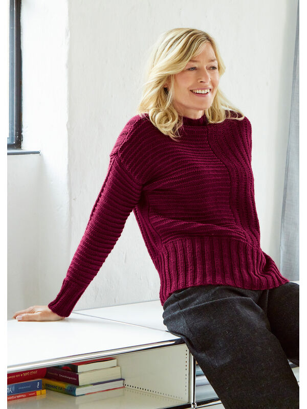 Lana Grossa PULLOVER Cool Wool Big - Stickmönster (DK)