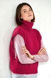 Lana Grossa SLIPOVER MIT ROLLKRAGEN · Cool Wool - Stickmönster (DK)