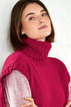 Lana Grossa SLIPOVER MIT ROLLKRAGEN · Cool Wool - Stickmönster (DK)