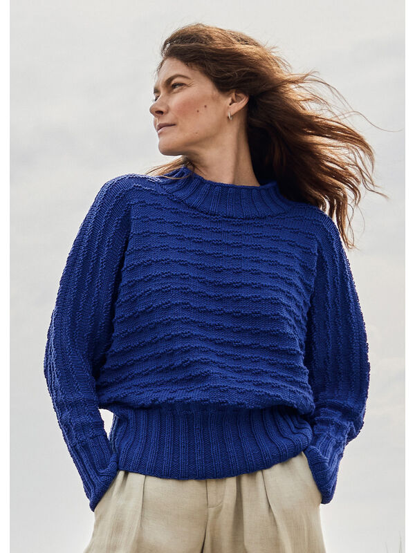 Lana Grossa FLADDERMUSPULLOVER Cool Wool Big - Stickmönster (SE)